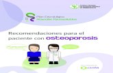 Recomendaciones para el paciente con osteoporosis