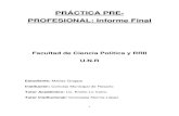 PRÁCTICA PRE- PROFESIONAL: Informe Final