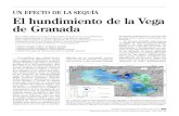 Un efecto de la seqUía el hundimiento de la Vega de Granada