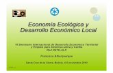 Economía Ecológica y Desarrollo Económico Local