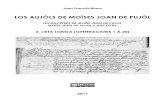 LOS AUJÒLS DE MOÏSES JOAN DE PUJÒL