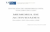 MEMORIA DE ACTIVIDADES - USC