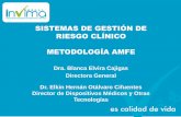 SISTEMAS DE GESTIÓN DE RIESGO CLÍNICO METODOLOGÍA AMFE