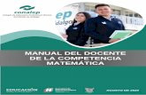 MANUAL DEL DOCENTE DE LA COMPETENCIA MATEMÁTICA