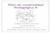 Plan de continuidad Pedagógica II