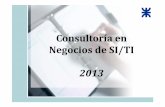 Consultoría en Negocios de SI/TI