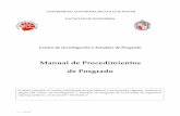 Manual de Procedimientos de Posgrado - Facultad de ...