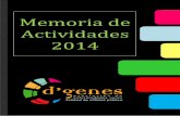 Memoria de Actividades2014