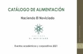 CATÁLOGO DE ALIMENTACIÓN - Servicios Uniandes