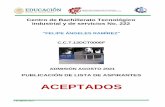 ACEPTADOS - cbtis222.edu.mx