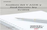 Análisis del V ASDE y Real Decreto-ley 11/2021