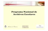 Programa Nacional de Archivos Escolares