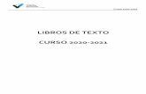 LIBROS DE TEXTO CURSO 2020-2021