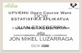 UPV/EHU Open Course Ware OCW ESTATISTIKA APLIKATUA