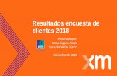 Resultados encuesta de clientes 2018 - XM