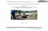INFORME DE SERVICIOS DE INVESTIGACIONES GEOTECNICAS