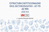 ESTRUCTURA E INSTITUCIONALIDAD EN EL SECTOR EDUCATIVO ...
