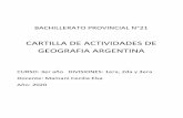 CARTILLA DE ACTIVIDADES DE GEOGRAFIA ARGENTINA