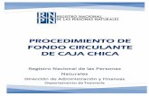 REVISIÓN Nro.: 01 PROCEDIMIENTO DE FONDO CIRCULANTE DE ...