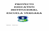 PROYECTO EDUCATIVO INSTITUCIONAL ESCUELA VERGARA