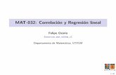 MAT-032: Correlación y Regresión lineal