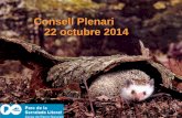 Consell Plenari 22 octubre 2014 - parcs.diba.cat