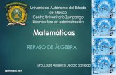 REPASO DE ÁLGEBRA - Universidad Autónoma del Estado de ...