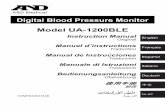 Digital Blood Pressure Monitor Model UA-1200BLE