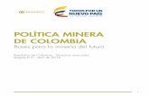 POLÍTICA MINERA DE COLOMBIA