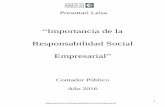 Importancia de la Responsabilidad Social Empresarial