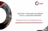 PORTAFOLIO DE PRODUCTOS - SYSDE