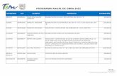 PROGRAMA ANUAL DE OBRA 2021 - Tamaulipas