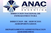 DIRECCION NACIONAL DE INFRAESTRUCTURA DIRECCION DE ...