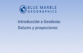 Introducción a Geodesia: Datums y proyecciones