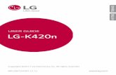 USER GUIDE LG-K420n