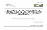 INFLUENCIA DE LAS CONDICIONES DE COMPACTACION EN LAS ...