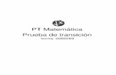PT Matemática Prueba de transición