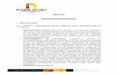ANEXO 4A ESPECIFICACIONES TECNICAS 1. PRELIMINARES …
