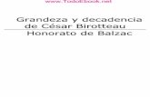 Honore de Balzac - Grandeza Y Decadencia De Cesar ...