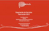 Exportación de Servicios Plan Acción 2019