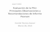 Evaluación de la PSU: Principales Observaciones y ...