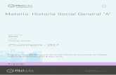 Materia: Historia Social General A
