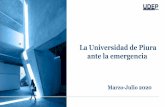 La Universidad de Piura ante la emergencia
