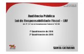 Audiência Pública Lei de Responsabilidade Fiscal –LRF