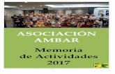 ASOCIACIÓN AMBAR Memoria de Actividades 2017