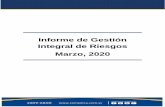 Informe de Gestión Integral de Riesgos Marzo, 2020
