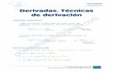 2º de Bachillerato Derivadas. Técnicas de derivación