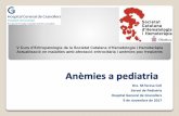 Anèmies a pediatria