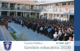 Cuenta Pública Gestión educativa 2020