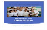 MEMORIA DE LABORES 2018 - Portal de Transparencia